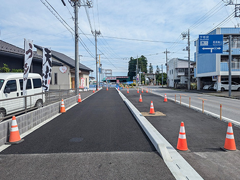 道路改良工事 祖母井中央通り