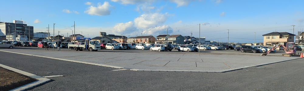 真岡市　芳賀赤十字病院　職員用駐車場増設工事
